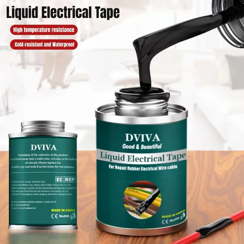 

15~300ml Liquid Electrical Tape Waterproof Insulating Tape Sealant Electrical Wire Cable Coat Repair Glue Liquid Insulation Glue