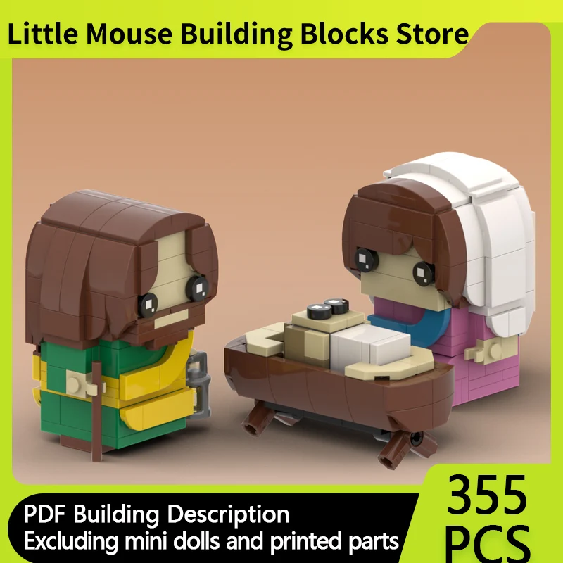 

City Street View Model MOC Building Bricks Nativity Scene Display Modular Technology Gifts Holiday Assemble Children Toys Suit