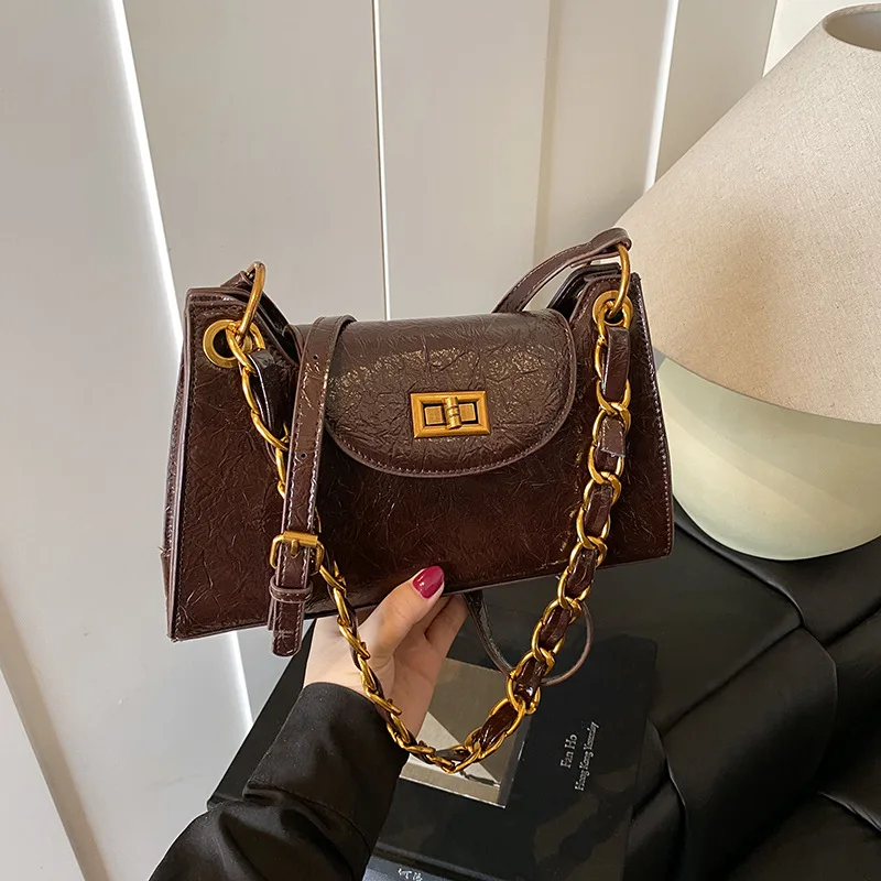 

Новая женская стеганая сумка через плечо в стиле ретро в классическом элегантном стиле