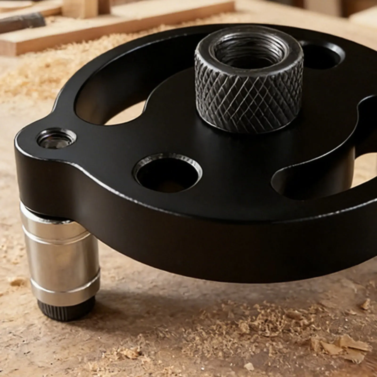 

Самоцентрирующийся шаблон для дюбелей, долговечный, для сверления прямых отверстий, с выемкой для удаления стружки, для столяров