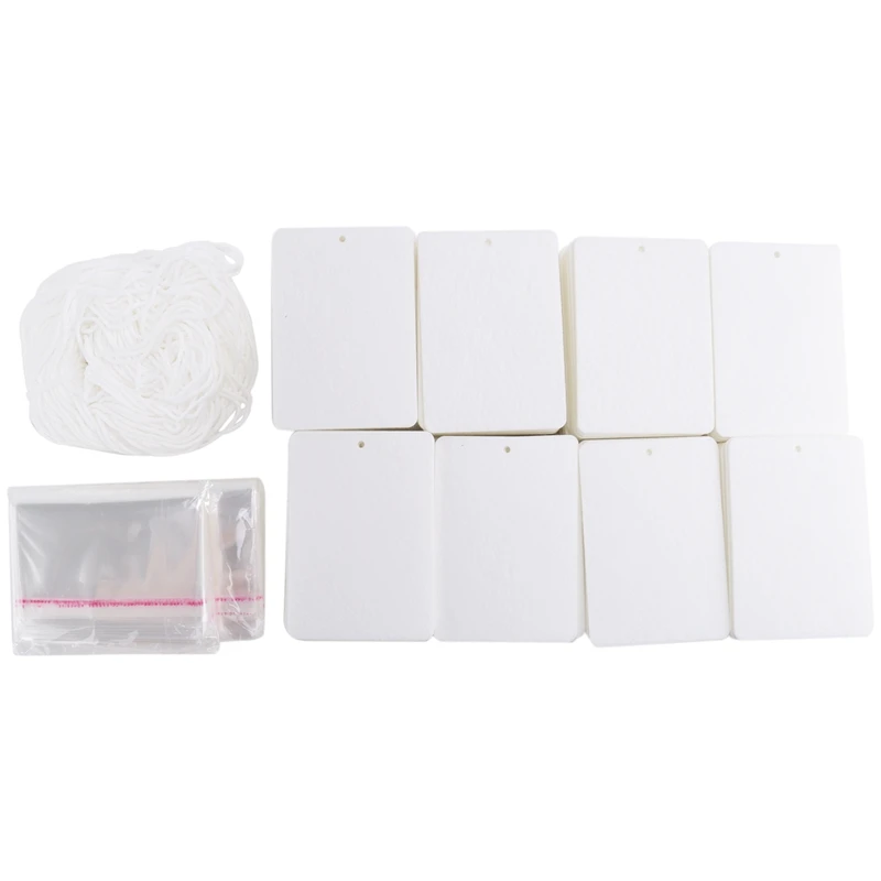 150 Pieces Blanks Felt Fragrant Sheets Rectangle Fragrant Sheets With Elastic Rope And 200 Pieces Bags