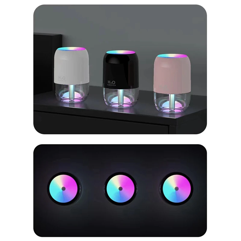 Umidificatore d'aria USB atmosfera fragranza leggera Spray intelligente diffusore di aromaterapia colorato umidificatore per la casa dell'auto