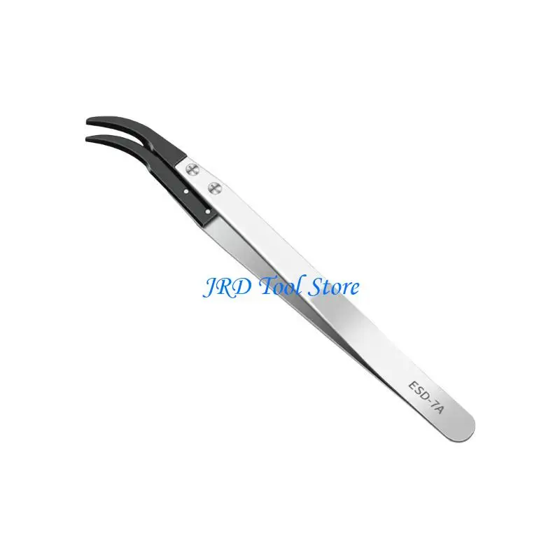 A2UD Industrial Tweezers Anti-static Stainless Steel Tweezers Electronics