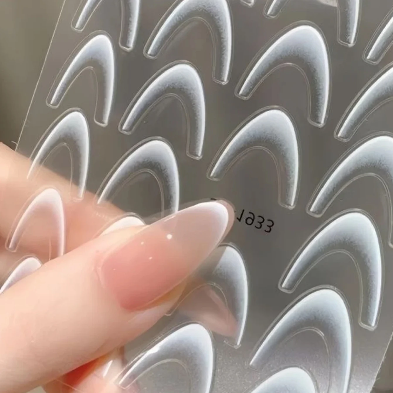 1 Vel Gradiënt Kleur Lijn Design Franse Nail Art Stickers Zelfklevende Nagel Tips Gidsen Voor Diy Nagels Decoratie Accessoires