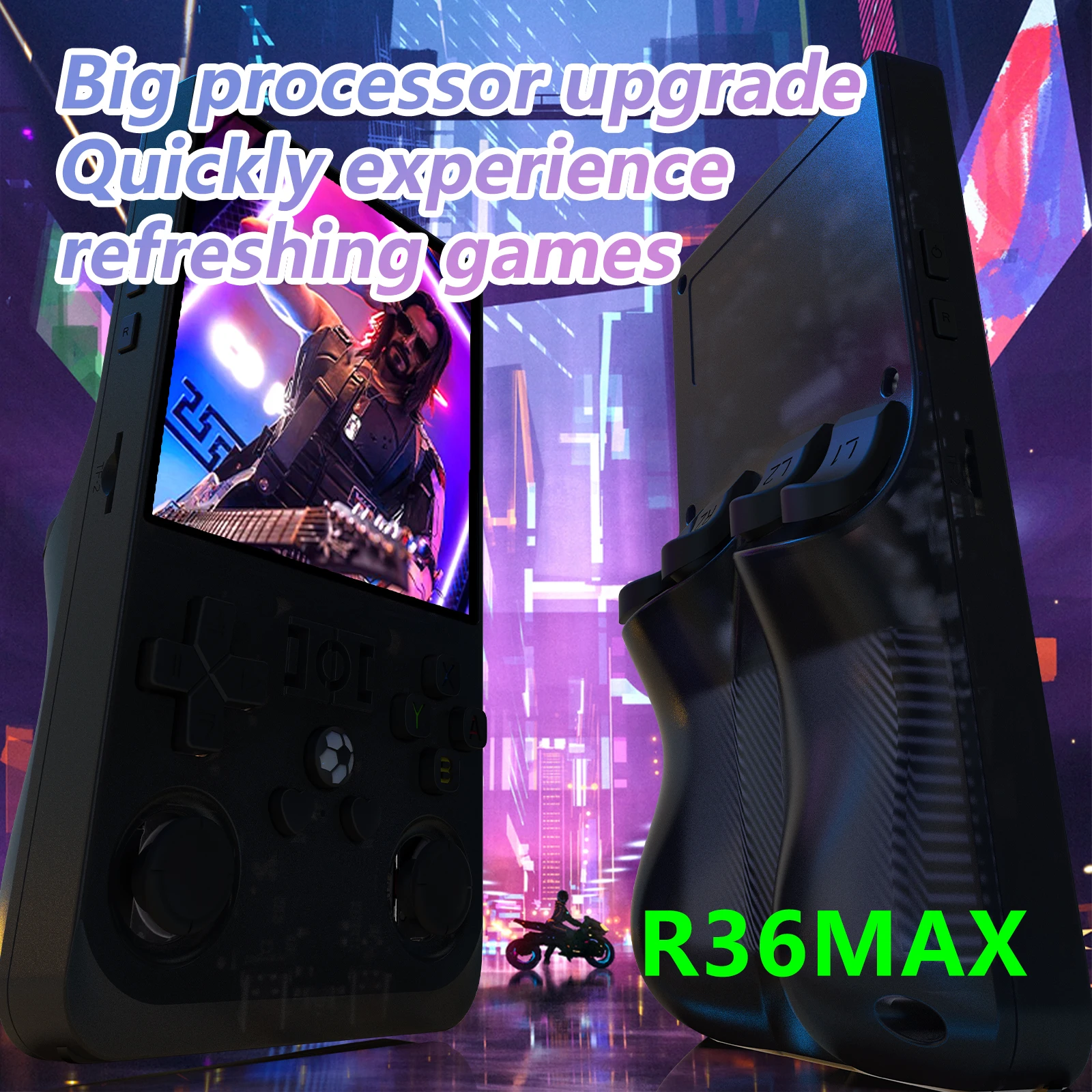 Игровая консоль R36MAX, 64 ГБ, 128 ГБ, 21000 + GAMES, система Linux, 4,0 дюйма, R36PRO, 4,0 дюйма, карманный видеоплеер, запись не требуется