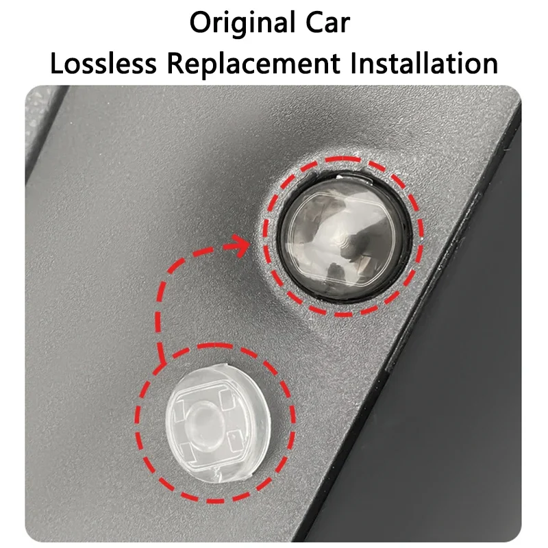 Automatic Headlamp Sensor Cover Cap ABS Headlight Sensor Decorative Trims For Toyota Sienna 2022 Harrier Camry RAV4 Lexus