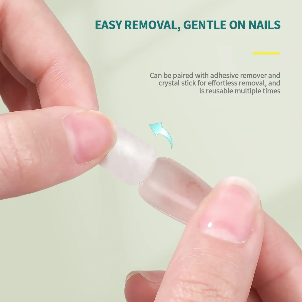 Nailpop Push-nagellijm Krachtige lijm Sneldrogend Langdurig Zacht Geen schade aan nagel Geen UV-lamp inbegrepen 30 ml nagelverwijderaar