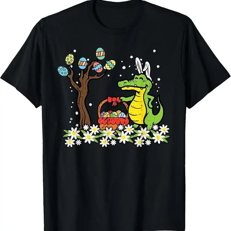 Easter Crocodile Bunny Egg Tree Alligator T-Shirt