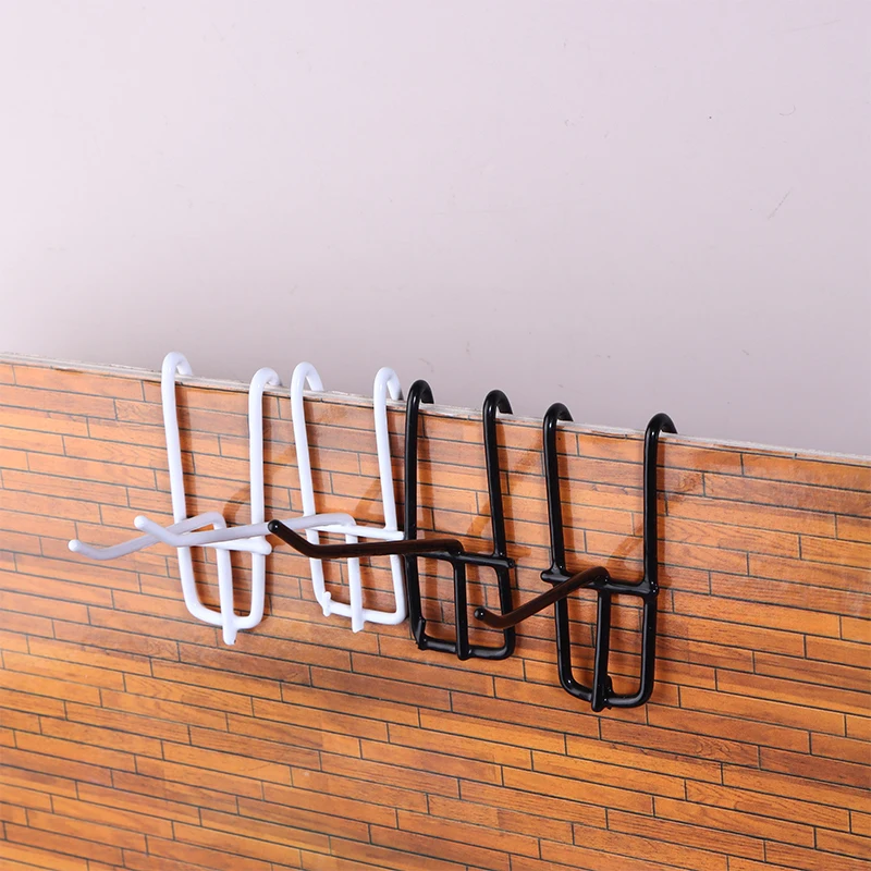 SU 10Pcs 5/10/15/20cm Screen Hooks 3.3mm Thickness Supermarket Iron Wire Mesh Hanging Hooks Iron Grid Hooks For Screen Grid