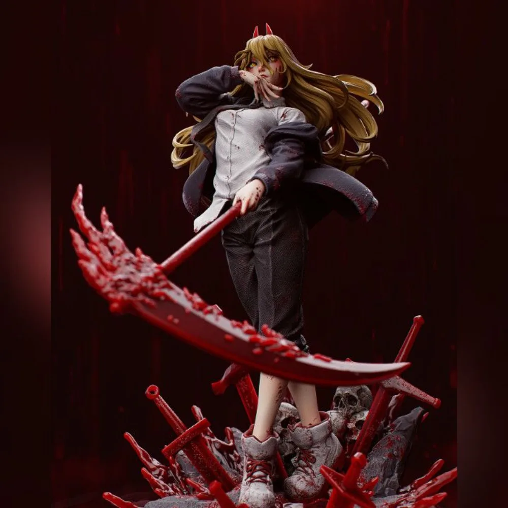 Demonio de sangre cuerno del diablo rojo 3D impreso DIY colorear figuritas de autoensamblaje modelo de resina artesanía de decoración en miniatura