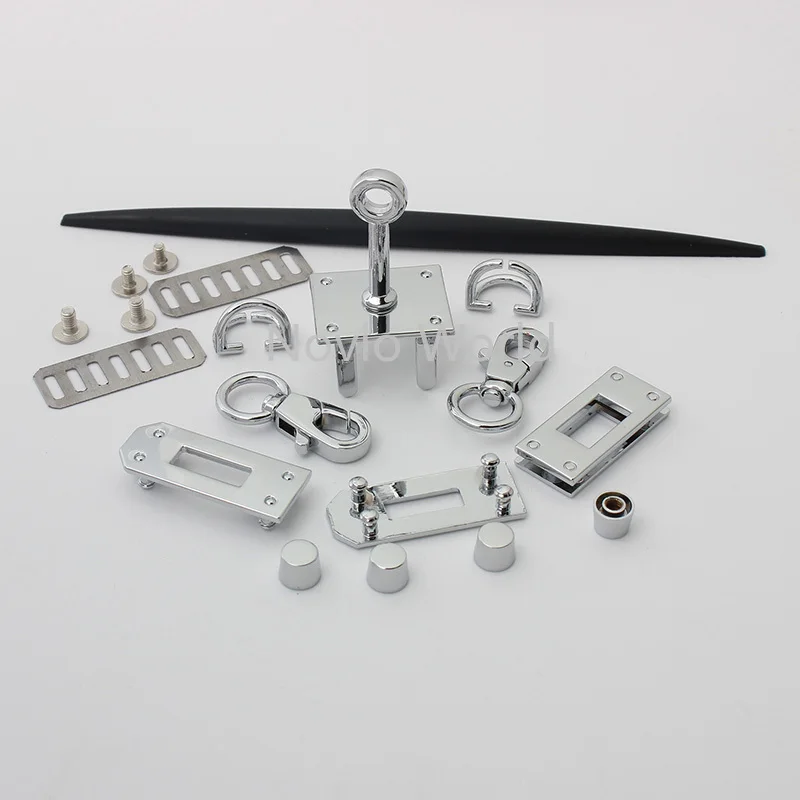 1-5 sets 25*20mm new arrive products gold chrome a set of mini lock for DIY shoulder bag purse accessories
