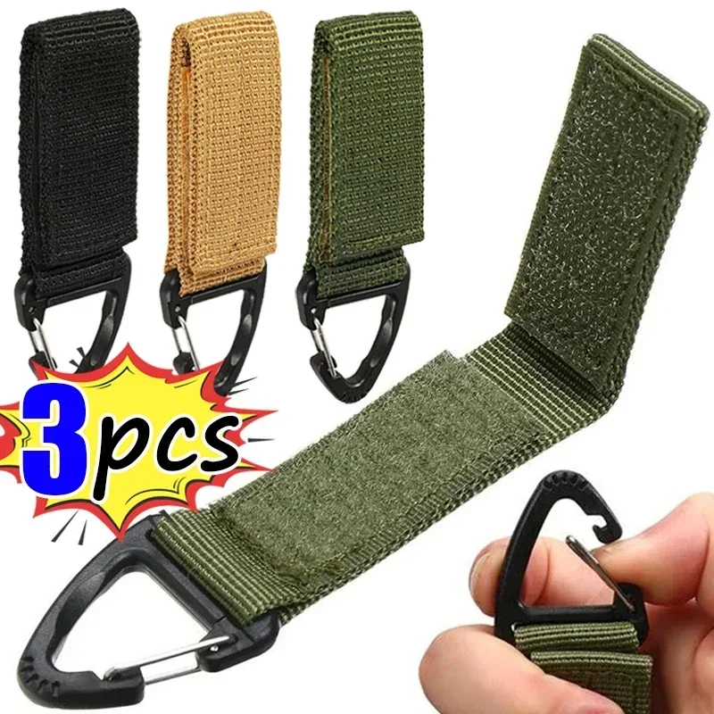 Outdoor Camping Karabiner Nylon Molle Taktische Rucksack Schlüssel Haken Gurtband Schnalle System Gürtel Schnalle Hängen Klettern Zubehör