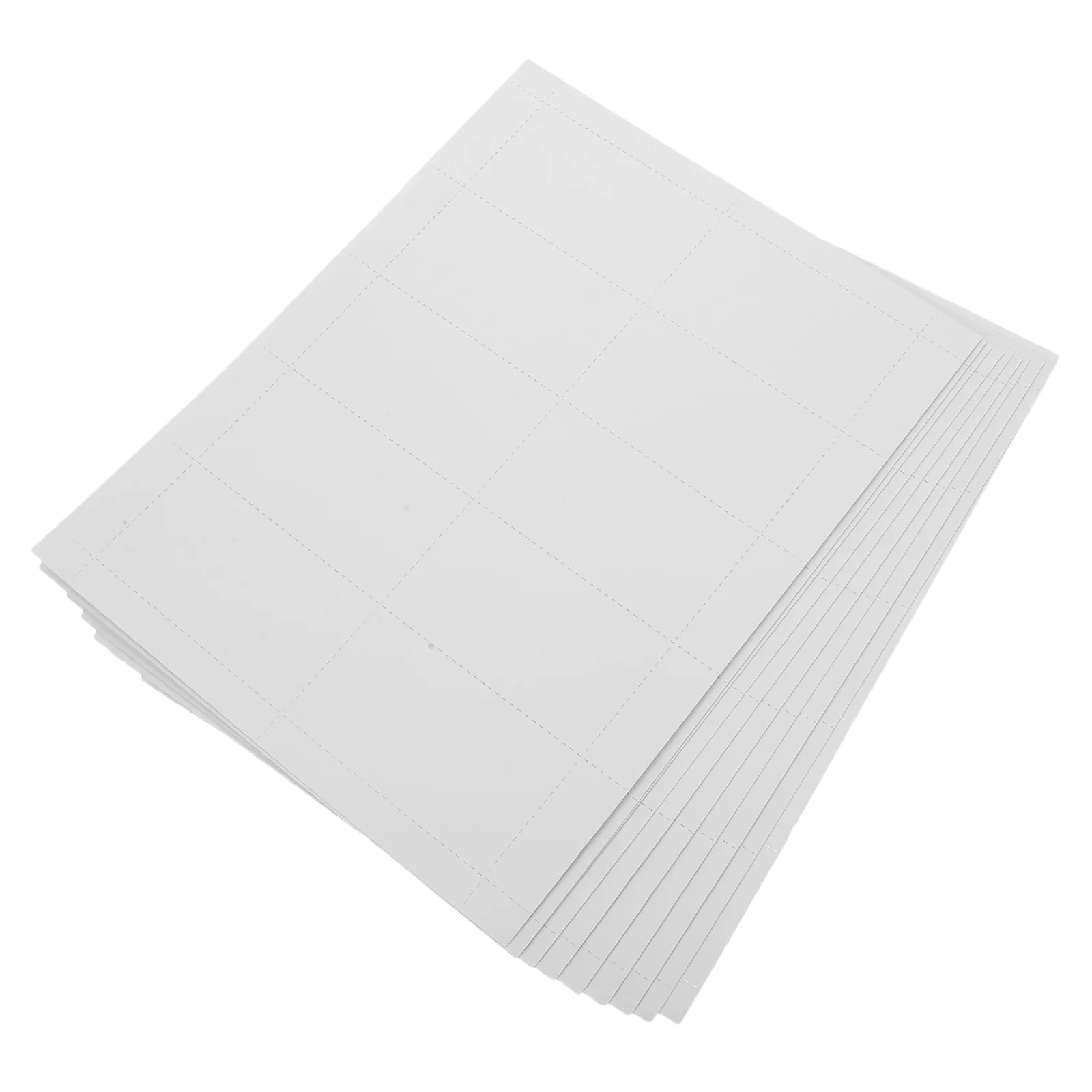 10 أوراق من ورق طباعة بطاقات العمل، بطاقات فارغة قابلة للطباعة، ورقة بطاقات عمل فارغة سريعة الجفاف