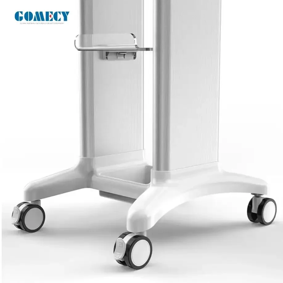 Wholesale Laser Physiotherapy Machine Use Beauty Machine Display Trolley 4 Wheels Movable Cart Trolley Durable White Aesthetic