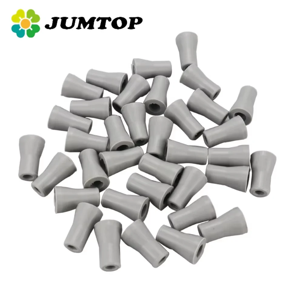 JUMTOP 10Pcs Dental Saliva Ejector Suction Adjustable Valve Strong Weak Suction Rubber Snap Tip Adapter Replacement