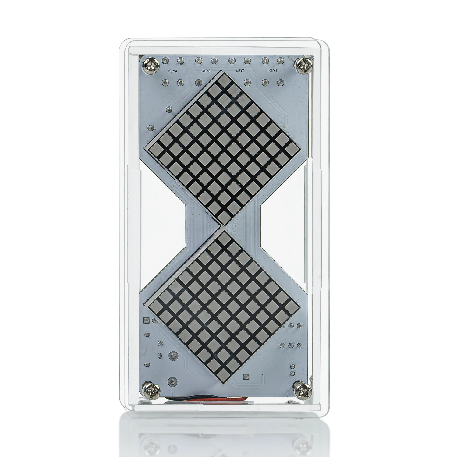 Kit de práctica de soldadura electrónica con detección de gravedad, circuito de reloj de arena electrónico con matriz de puntos LED