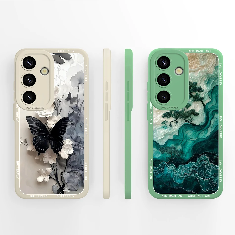 

For Samsung Galaxy S25 FE Ultra Plus Case Trendy Soft Liquid Silicone Phone Shell For Samsung S 25 Edge Shockproof Back Cover