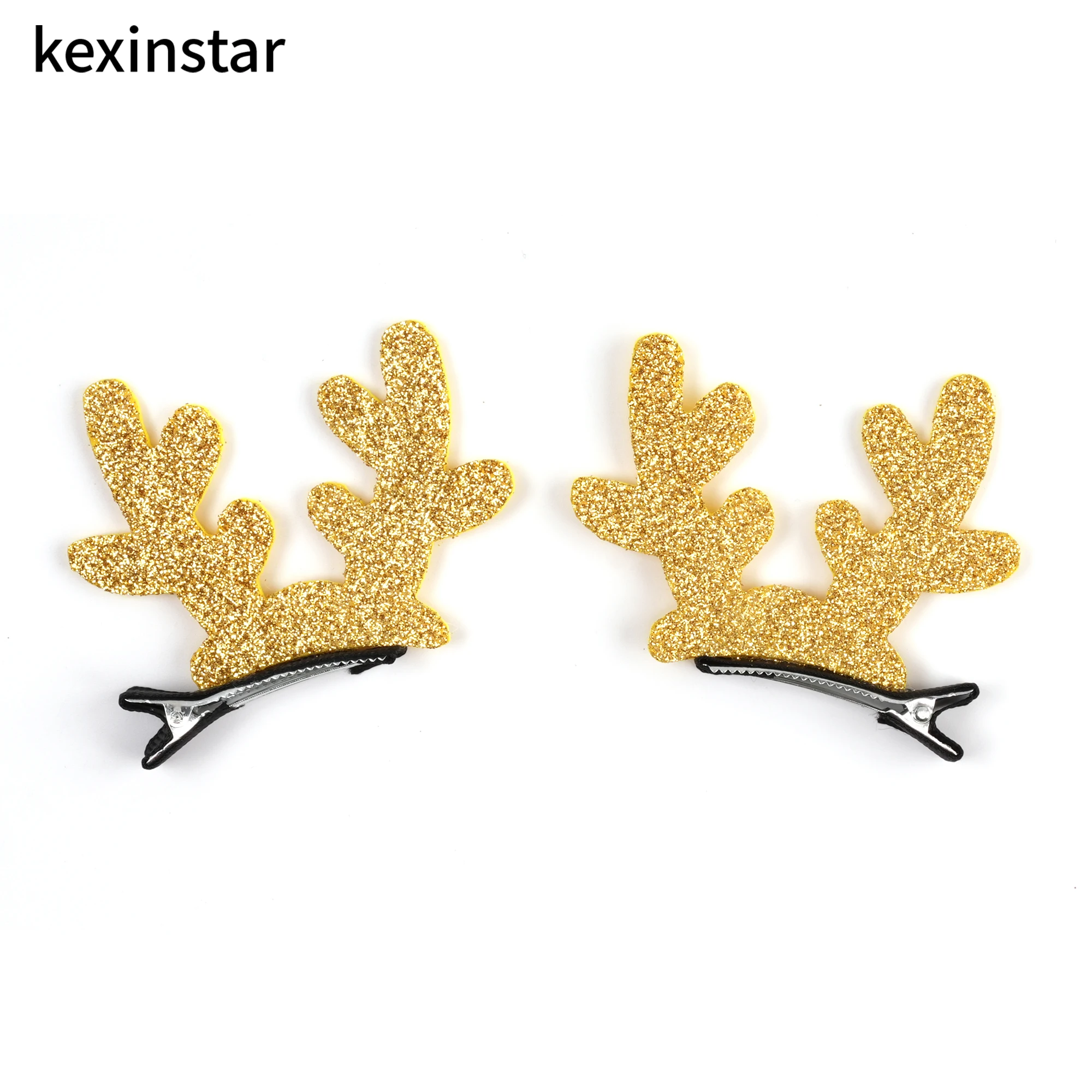 

Kexinstar 10PCS Christmas Hair barrettes New Ribbon Trendy Party Hair Clips Girls Hairpins Satin Headwear Gift Hair Accessories