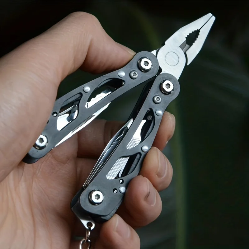 Multitool with Safety Locking, Stainless Steel Multitool Pliers Pocket Knife, Specially Bottle Opener, Screwdriver with Nylon Sh image 4