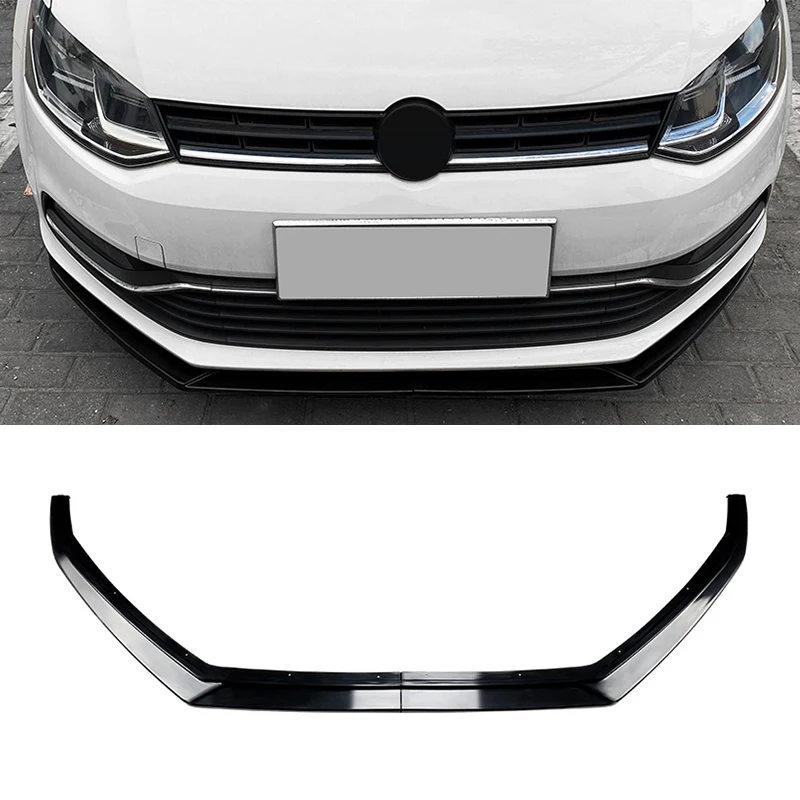 

Front Bumper Lip Spoiler Splitter For Volkswagen Polo 6R 6C 2009-2017 Diffuser Body kits