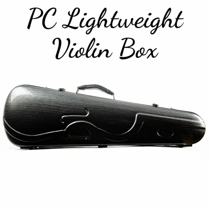 

4/4 Lightweight Violin Case Portable Shoulders Wear-resistant Drop-proof Grey Violin Storage Box Musical Instrument Accessories