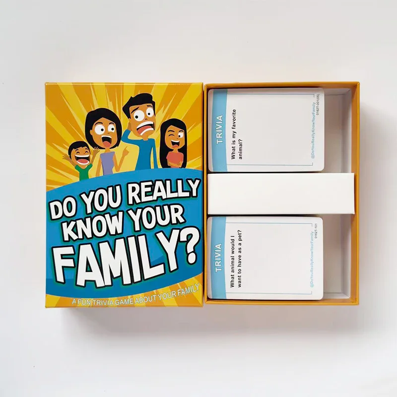 لعبة بطاقات الترابط العائلية - لعبة الطاولة للأطفال والكبار 200 بطاقة سؤال - هدية مثالية لعبة تجمع الأسرة للأطفال