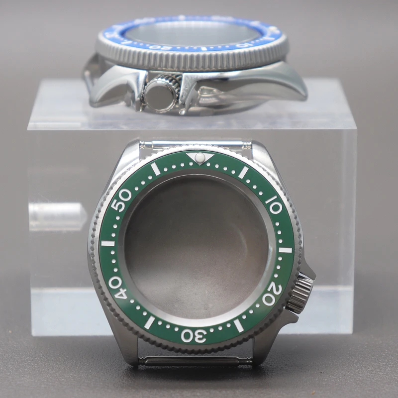 38mm Herren-Uhrengehäuse Mod-Teile Saphirglas für Skx013 Gehäuse für Nh35 Nh36 4R36 Uhrwerk 28,5mm Zifferblatt Schwarze Blaue Keramik-Lünette – Detail 3
