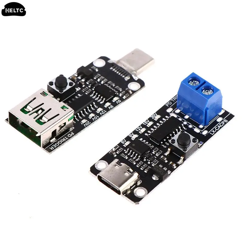 100W 5A USB Type-C PD Decoy Trigger Board 5V 9V 12V 15V 20V Output PD 2.0 3.0 Trigger Adapter Cable Connection Polling Detector