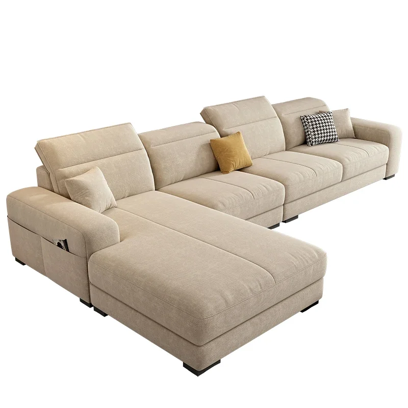 Customizable Genuine Modern Living Room Sofas Italian Nordic Minimalist Daybed Sleeper Sofas