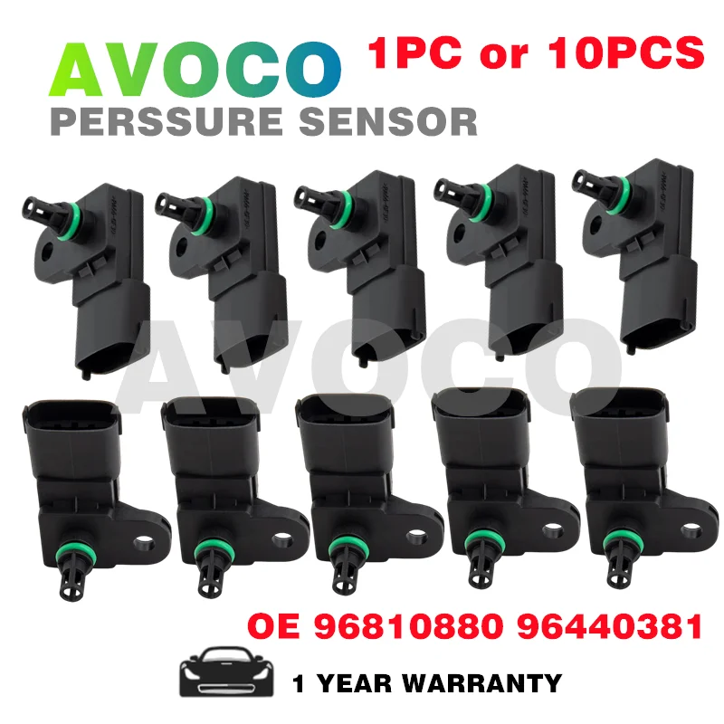 1PC or 10PCS Auto Parts MAP Pressure sensor  96440381 For C-HEVROLET,GM,D-AEWOO Intake Air Pressure Sensor