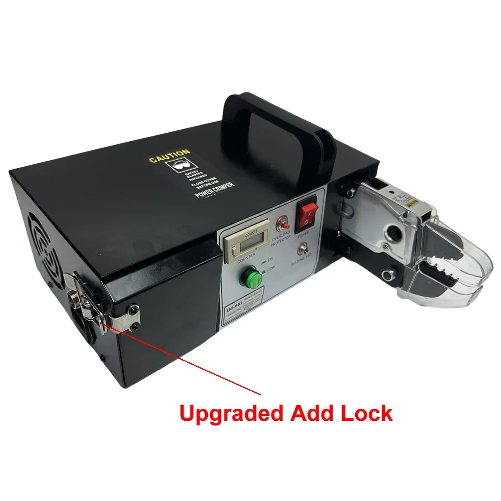 

0.25-10mm2 Automatic Electrical Terminal Crimping Machine EM-6B2 EM-6B1 With Exchangeable Die Sets Electric Crimper Tools 110V