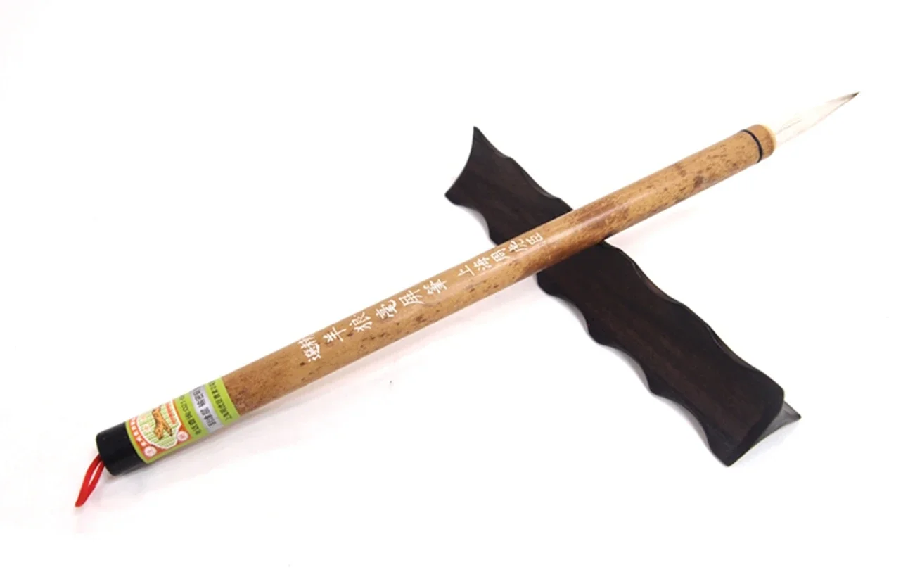 1pc Chinese Famous Brand Tiger Water Ink Calligraphy Practice Brush Regular Script Yanglanghaopingbi Sheep Wolf Mixed Hair