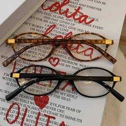 Vintage Leopard Oval Sunglasses 2024 Men Luxury Brand Designer Small Oval Sun Glasses Y2K Retro Fashion Women Sun Glasses Oculus