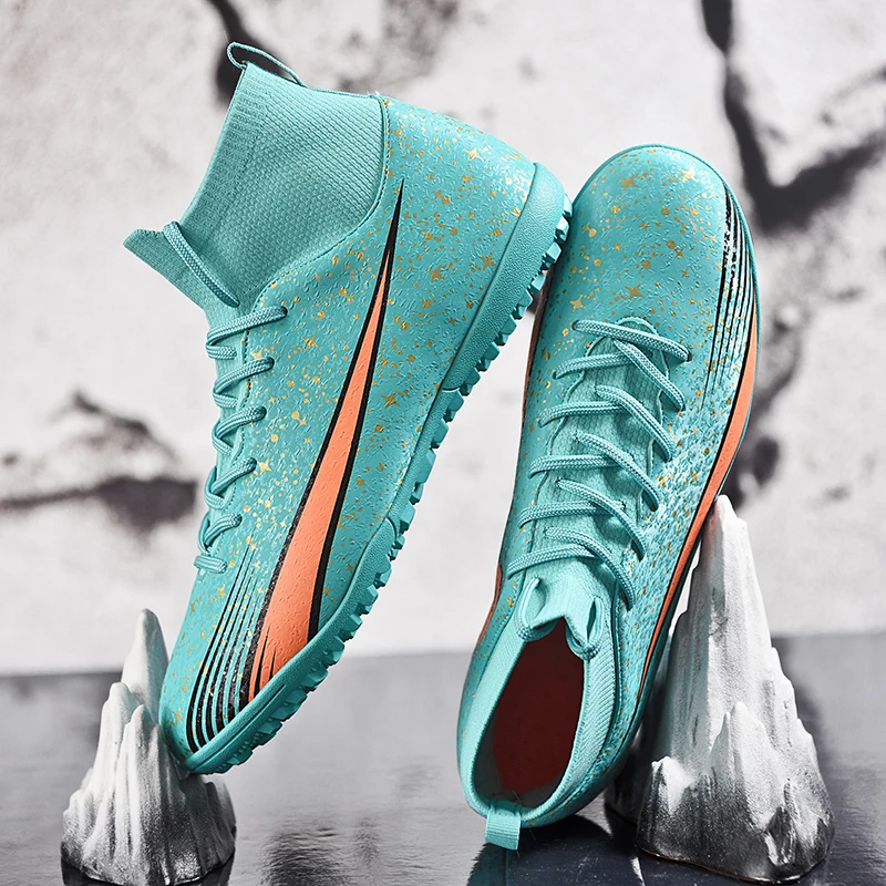 

Men's and women's low cut long nail football shoes with lightweight design, artificial turf hard ground training and competition