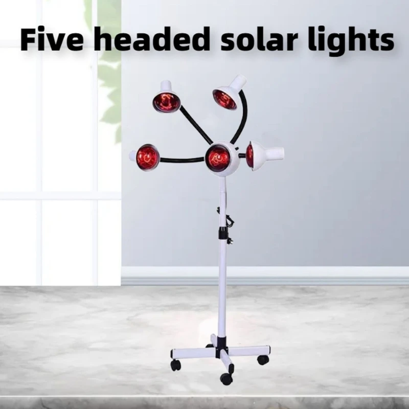 5‑Head Infrared Salon Hair Heating Lamp Adjustable Multi‑Angle Hair Drying Machine Hair Perm Dye Treatment Multi‑Standard Plug