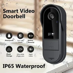 Tuya Wireless Doorbell Waterproof WIFI Video Smart Home By Bell Camera Button Welcome by Chime Security For House Apartmen