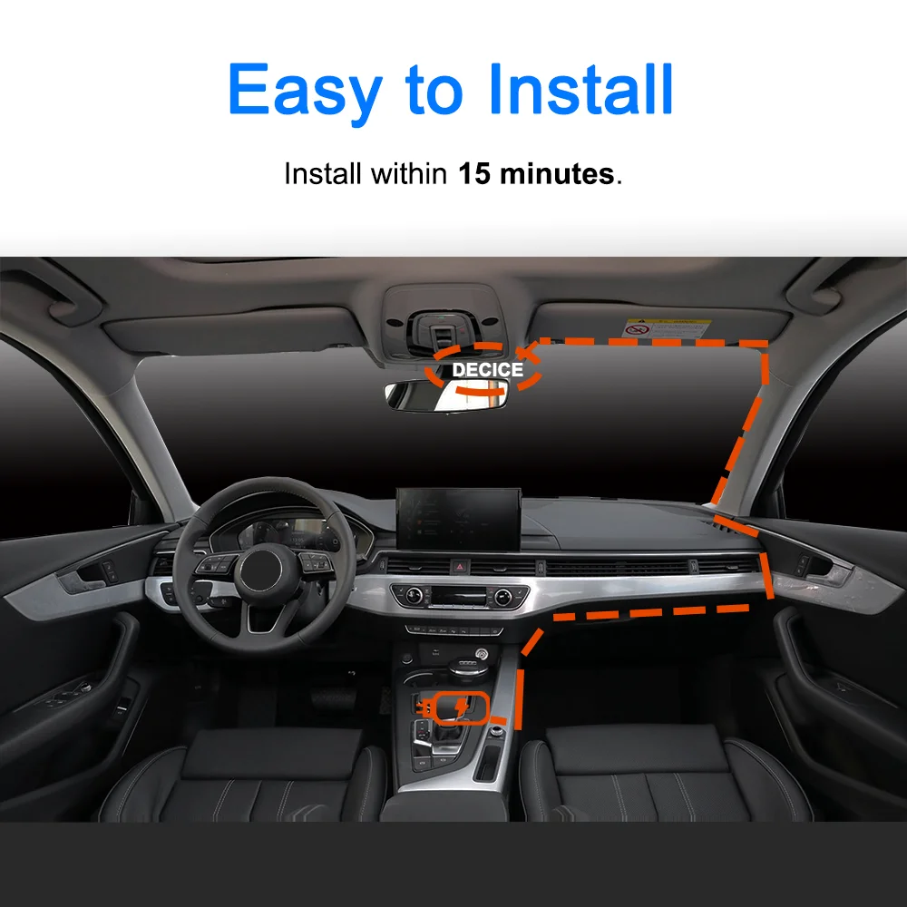 Aprilboy K6 WIFI Dash Cam 4K Mini AUTO DVR Vorne und Hinten Dual Objektiv Mit 1080P Black Box zimmer Nachtsicht Kamera Parkplatz Monitor – Detail 23