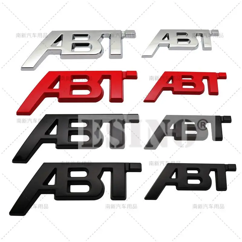 Car Styling Adhesive Badge Decal Metal Zinc Alloy Emblem Car Fender Trunk Body Tailgate Badge for For ABT Sports