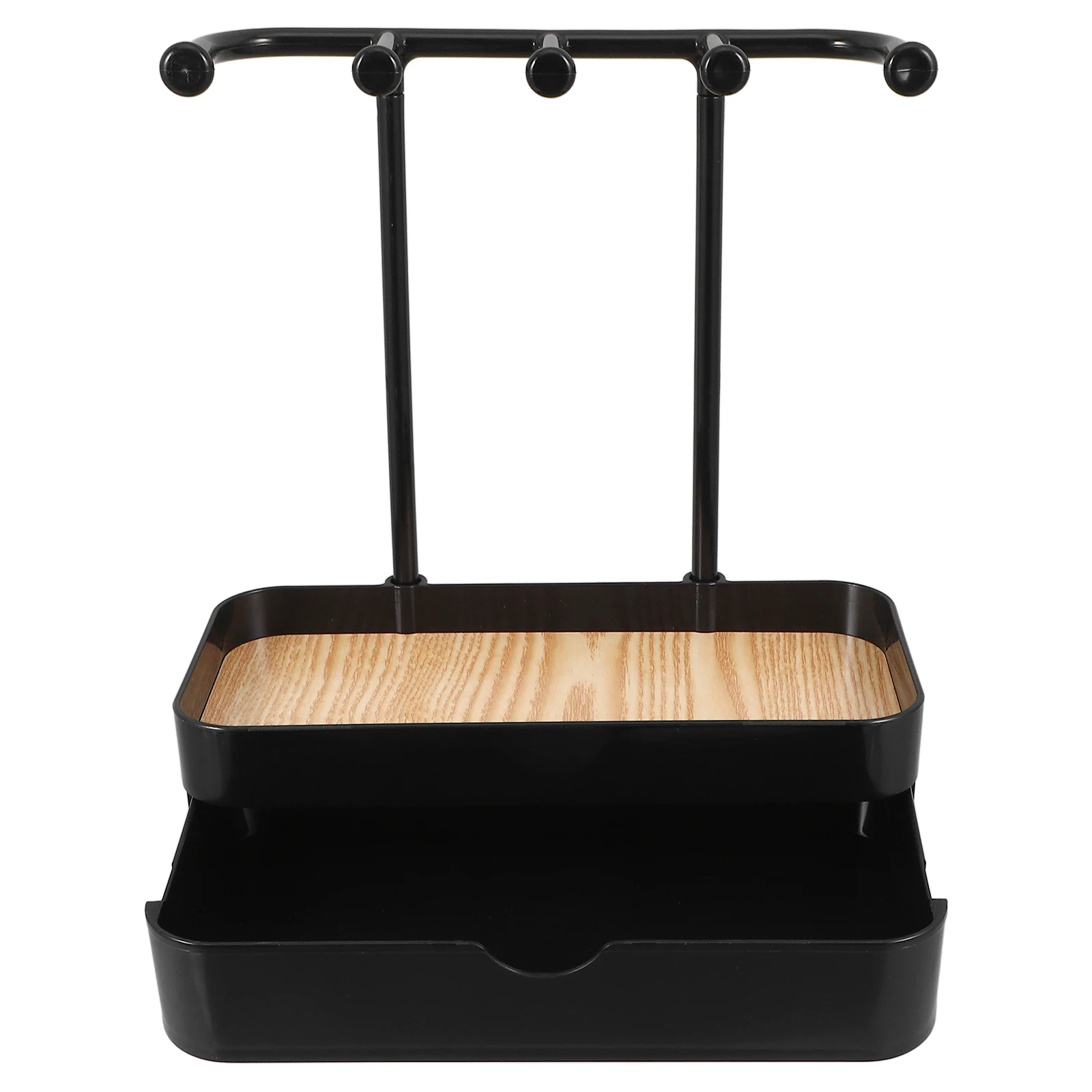 

Double Layer Jewelry Rack Wooden Necklace Stand Display Bracelet Earrings Holder Organizer for Selling Storage Solution