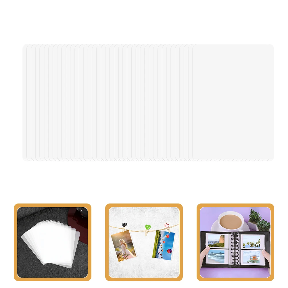 

100Pcs Waterproof Protective Film Clear Laminating Sheets Photo Protective Film Laminating Pouches Small Laminating Sheets