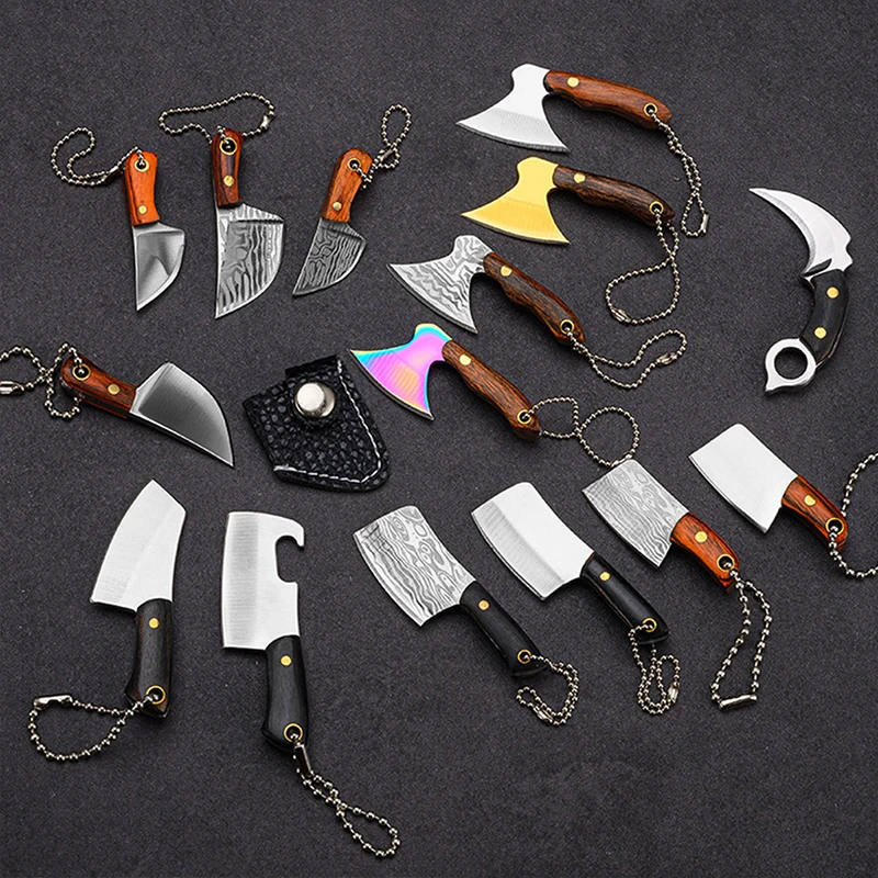 1pc Outdoor Mini EDC knife portable express parcel special knife multi function bottle opener key chain small kitchen knife