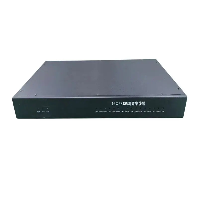 High-Protection 16-Port RS485 Isolated Hub Moisture-Proof Dust-Proof 0~5km Transmission Distance Adapting Harsh Industrial