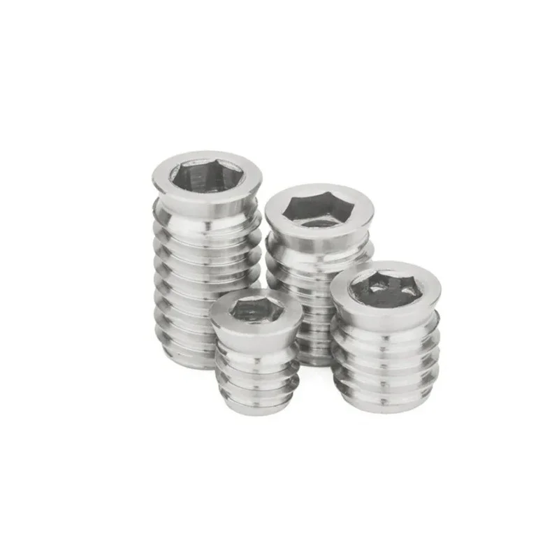 

M3-M10 304 Stainless Steel Hexagonal Countersunk Head With Internal&External Teeth Embedded Furniture Nuts Wood Furniture Nuts