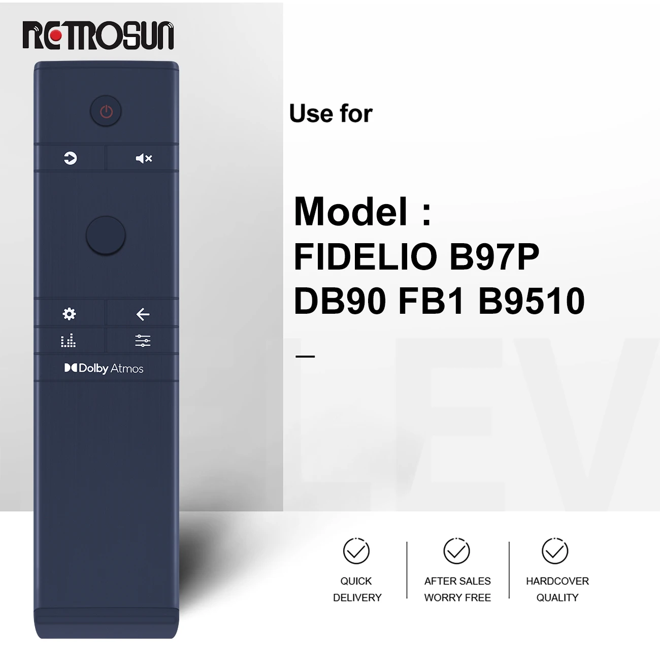 New Remote Control for Philips Fidelio B97 SOUNDBAR PDB90 Fidelio FB1 B9510