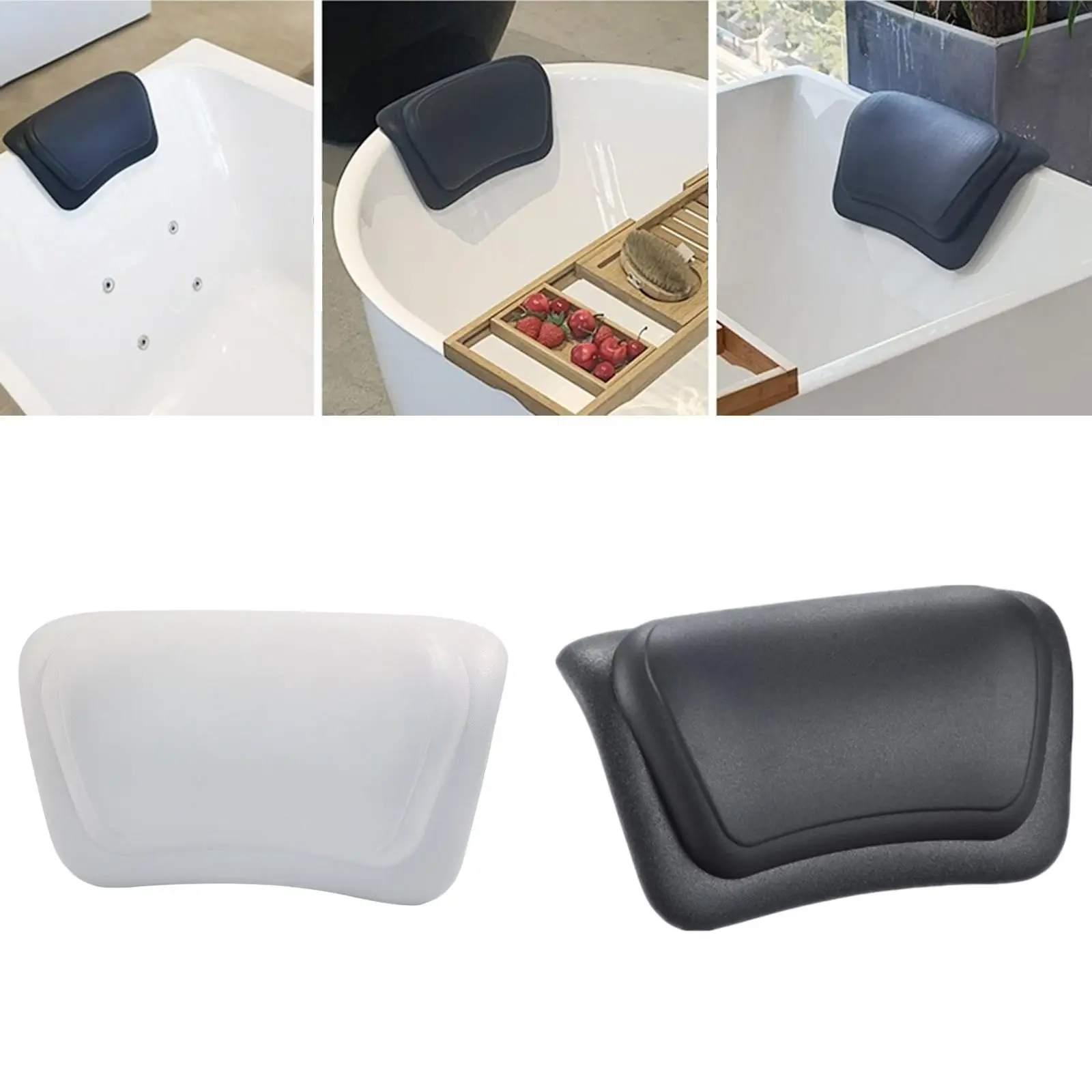 

Подушка для ванны, подголовник, многофункциональный, мягкий, компактный, водонепроницаемый, экономия места