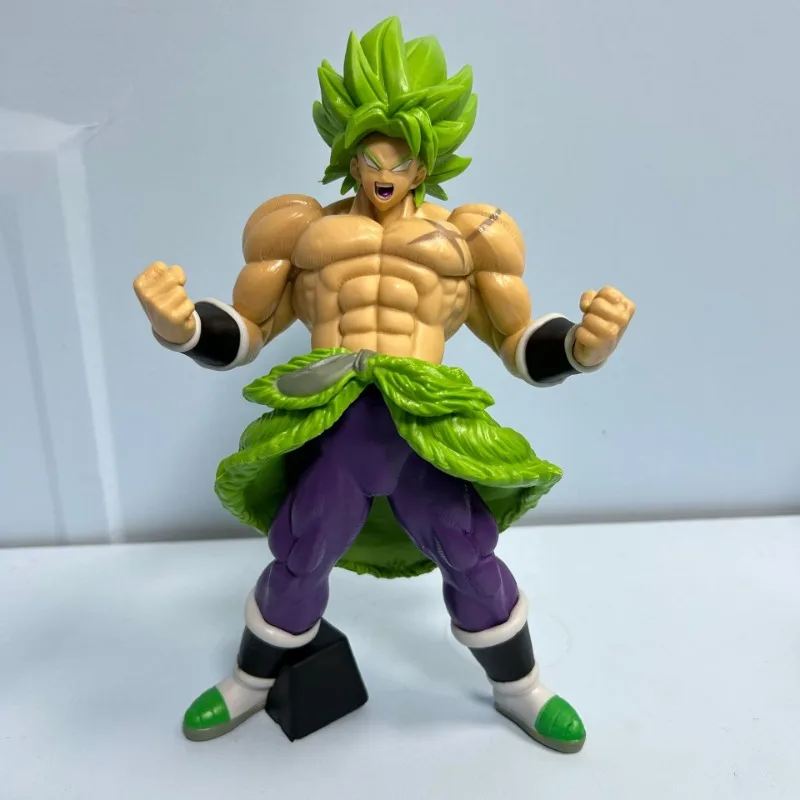 23 cm Dragon Ball Anime Figur Broly Super Saiyajin Action-figuren spielzeug modell Desktop dekoration statue Sammlung Anhänger kind Geschenk