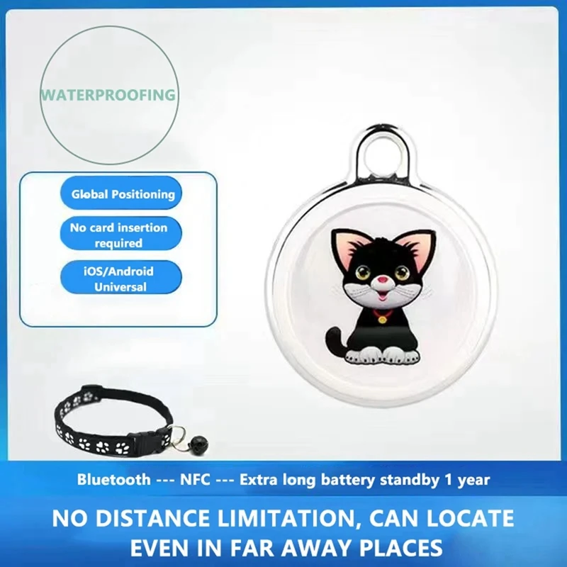 Rastreador GPS antipérdida para mascotas, localizador inteligente impermeable, Bluetooth, Collar de seguimiento en tiempo Real, dispositivo de búsqueda