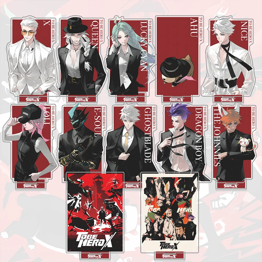 TO BE HERO X Anime Acrylic Stand Figures - Queen, X, Lucky Cyan, Ghostblade - High Quality Desktop Decoration Cosplay Keychain