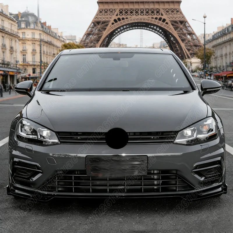 For VW Golf MK 7 7.5 GTI R R-Line 2012 2013 2014 2015 2016 2017 2018 2019 Front Bumper Lip Lower Splitter Spoiler Diffuser Trim - view 4