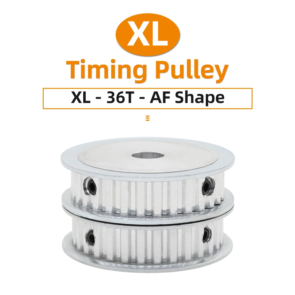 XL-36T Pulley Wheel Teeth Pitch 5.08mm Bore 8-20 mm Alloy Belt Pulley  AF Shape Match With Width 10/15 mm XL Timing Belt 36Teeth